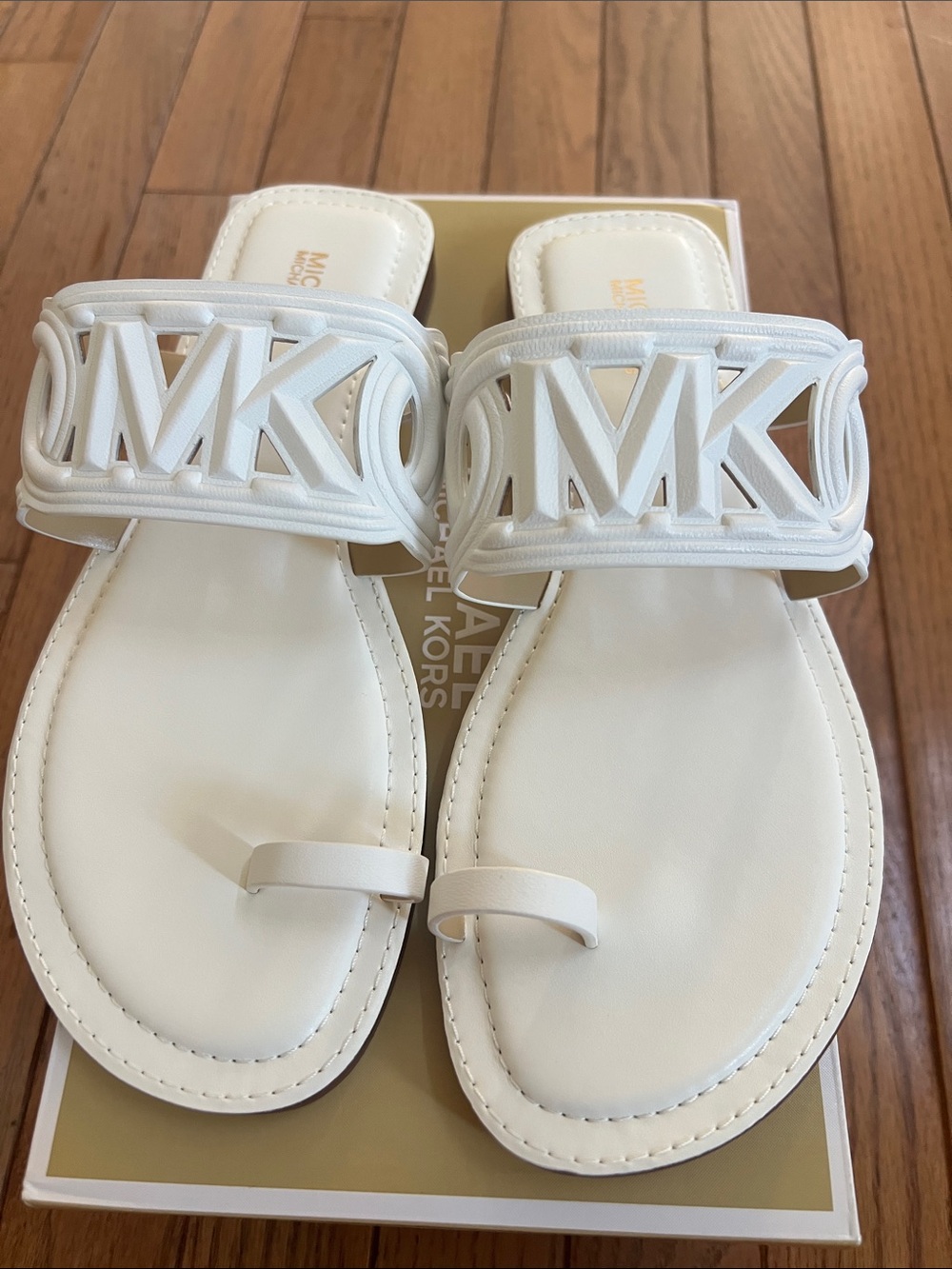 Michael Kors Women's Alma Logo-Strap Flat Sandals